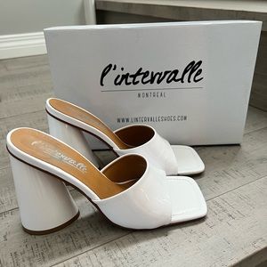 L’intervalle Alaya White sandals size 37